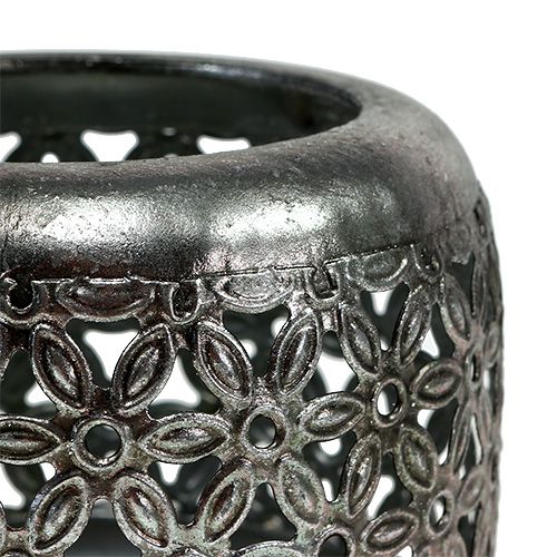 Floristik24 Lucerna stříbrná Ø11,5cm V9,5cm 1ks