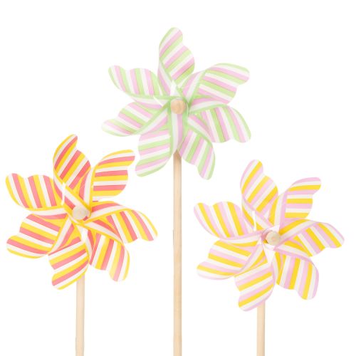 Zahradní kůl na větrný mlýn, atraktivní dekorace na terasu, zahradu a balkon, 47 cm, 3 kusy