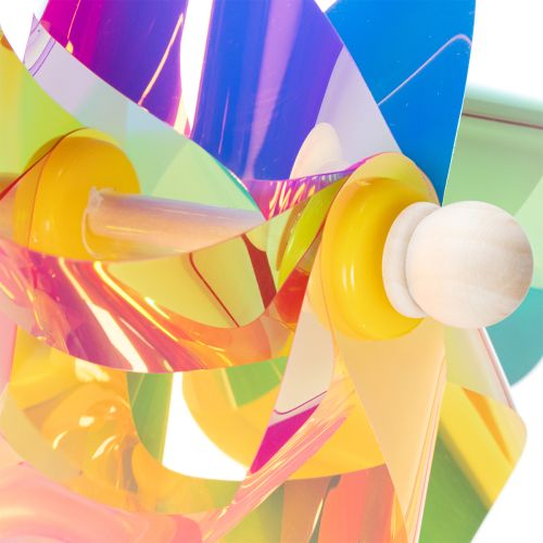 Floristik24 Balkon větrného mlýna, barevný poutač, letní zahradní dekorace, 75 cm