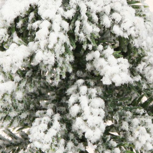 Floristik24 Zimní dekorace vánoční stromek v zelené bílé Ø7cm H14cm 4ks