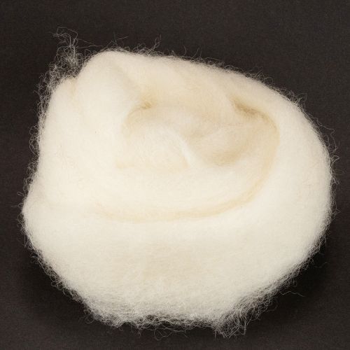 Bílá vlněná stuha, 2 m, dekorativní vlna na tvoření a balení