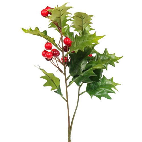 Floristik24 Holly Ilex Umělá rostlina Berry Branch 60cm