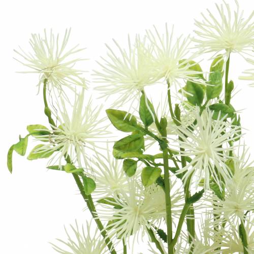 Floristik24 Xanthium hedvábný květ bílý 53cm 6ks