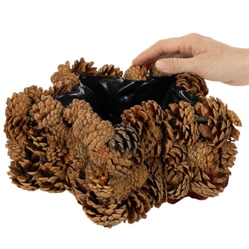 Květináč z borovicových šišek, hvězdicový, 30 cm | Floristik24.cz
