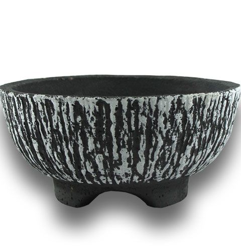 Floristik24 Cementová mísa kulatá Ø30cm kůra