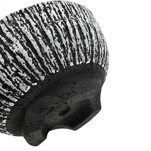 Floristik24 Cementová mísa kulatá Ø25cm kůra