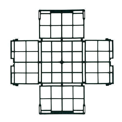 položky Cihlový rošt 1/2 260 mm x 260 mm x 75 mm plochý 20 ks