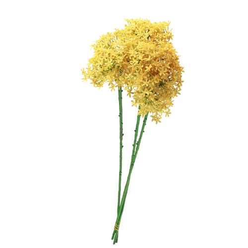 položky Okrasný česnek Wild Allium umělá žlutá 70cm 3ks