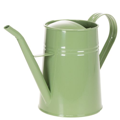 Vintage kovová konvice na zalévání do interiéru, mátově zelená, 1,7 l, dekorativní váza, retro design, V 23 cm nakoupit | Floristik24.cz
