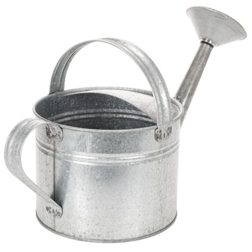 Vintage zinková konev na zalévání, 27 cm - květináč do zahrady a na terasu, kovový květináč | Floristik24.cz