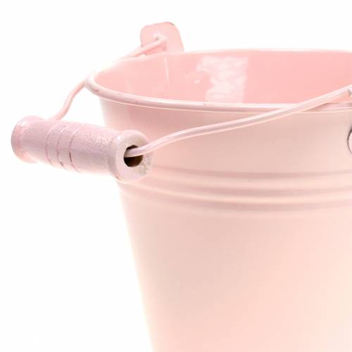 Floristik24 Zinkové vědro sortiment pastelové barvy Ø12cm V10cm 8ks