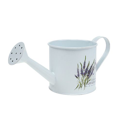 Floristik24 Zinková konev Ø10,5cm H10cm s levandulí