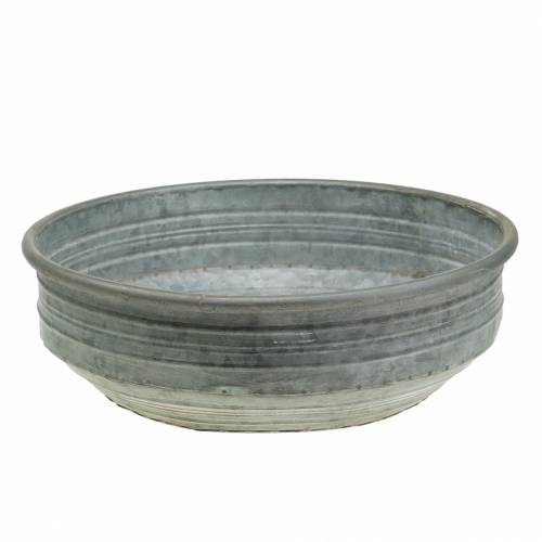 Floristik24 Zinková miska Ø31,5cm H10cm