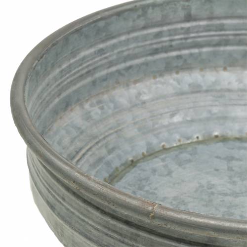 Floristik24 Zinková miska Ø31,5cm H10cm