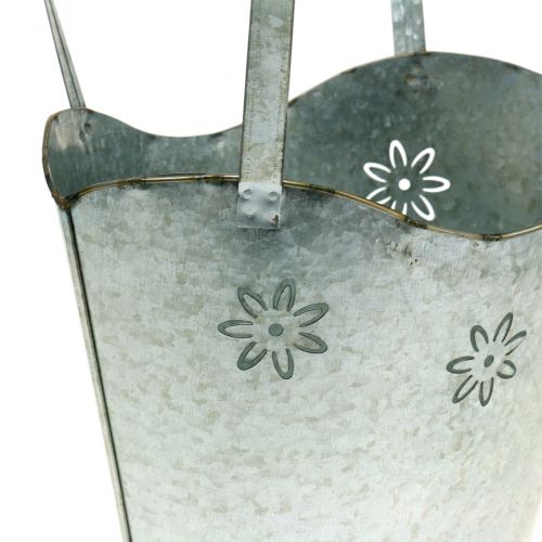 Floristik24 Zinkový sáček na květináče, výška 36 cm
