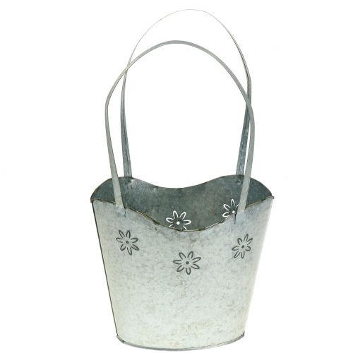 Floristik24 Zinkový sáček na květináče, výška 36 cm
