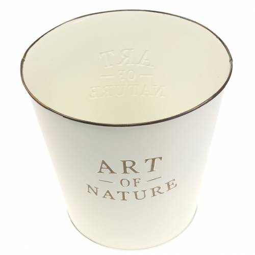 položky Květináč Zinc Art of Nature krémový Ø17,5cm V15cm