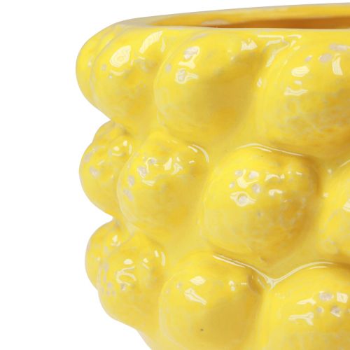 položky Květináč citron keramická miska květináč žlutý Ø26cm V12cm