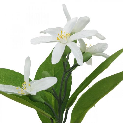 Floristik24 Deco větev citron a květiny umělá větvička letní dekorace 26cm 4ks