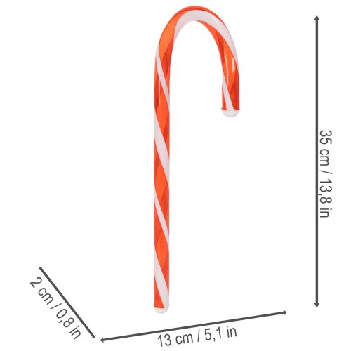 Umělé cukrové hůlky červenobílé dekorace 35 cm 3 ks | Floristik24.cz
