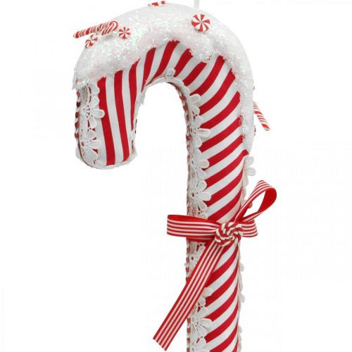 Floristik24 Candy Cane Deco velké vánoční červenobílé pruhované H36cm