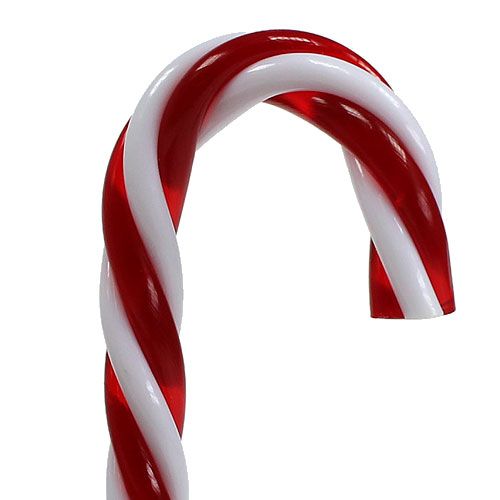 položky Přívěsek candy cane červená, bílá 7,5cm 6ks