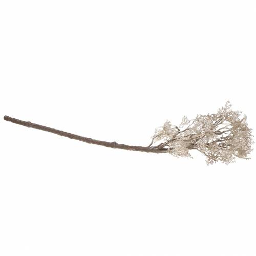 Floristik24 Deco větev růžově zlatá metalíza 62cm