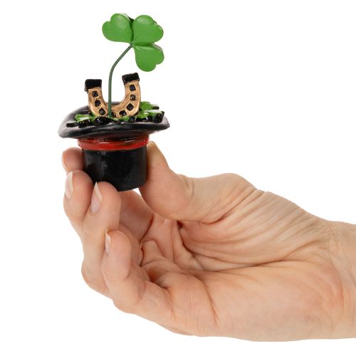 Jetel pro štěstí a brouk v cylindru, 7 cm, 3 kusy | Floristik24.cz