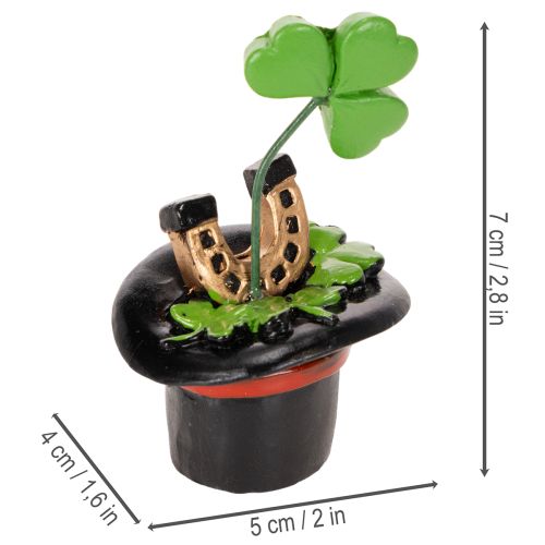 Jetel pro štěstí a brouk v cylindru, 7 cm, 3 kusy | Floristik24.cz