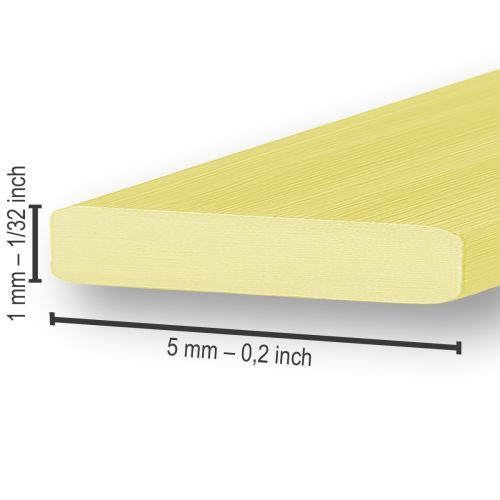 položky Hliníkový plochý drát zlatý 5mm 10m