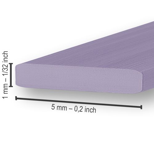 položky Hliníkový plochý drát levandule 5mm 10m