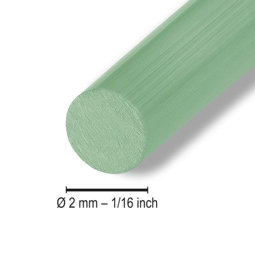 položky Hliníkový drát Ø2mm 500g 60m mátově zelený