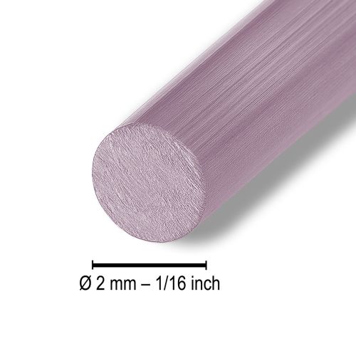 položky Hliníkový drát Ø2mm růžový dekorativní drát kulatý 480g