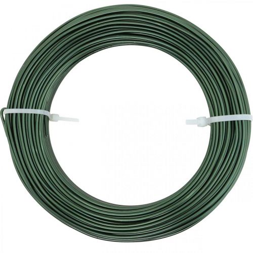 položky Hliníkový drát Ø2mm Zelený benzínový kulatý 480g