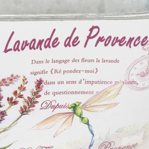 položky Oválná kovová květinová mísa s uchy, levandulová, 32×15×15 cm