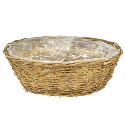 položky Květinová mísa velký košík na rostliny přírodní liána Ø40cm H13cm