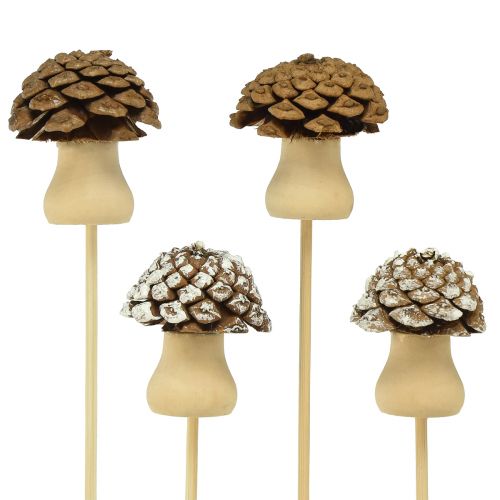 položky Květinová zátka kuželová houbová ozdobná zátka Advent 4,5cm 12 ks