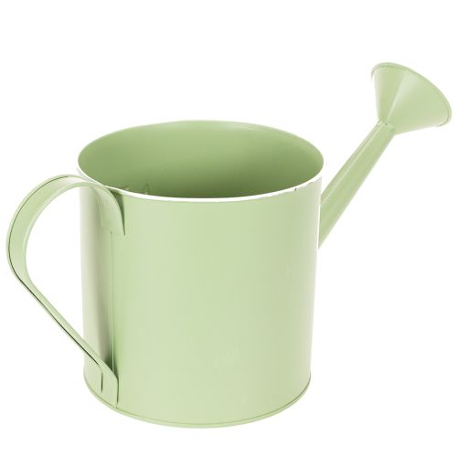 Květináč, dekorativní konev, mátově zelený zinkový květináč, Ø16,5 cm | Floristik24.cz