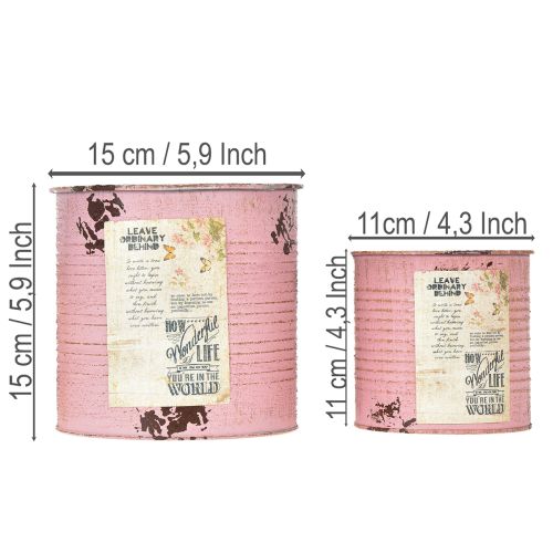 položky Sada květináčů na balkon a zahradu, dekorace do truhlíku, vintage styl, 15 cm, 3 kusy