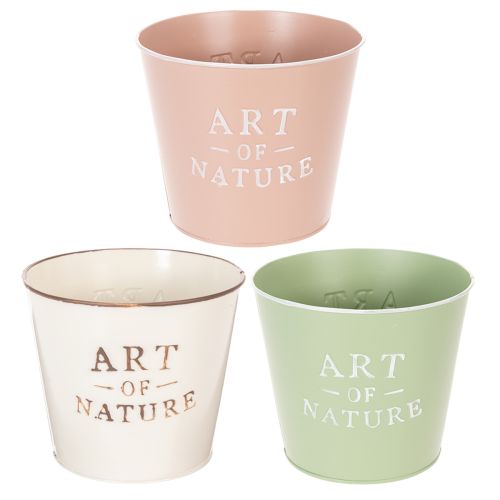 Zinkový květináč Art of Nature, různé barvy, Ø17,5 cm V15 cm nakoupit | Floristik24.cz