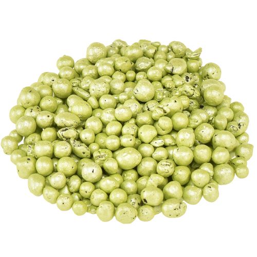Floristik24 Brilantní ozdobné korálky 4mm - 8mm zelené 1l