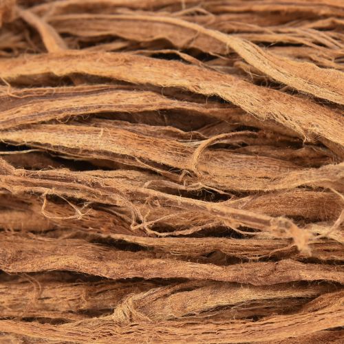 položky Řemeslný materiál přírodní dekorativní vlákna hnědá exotická přírodní vlákna 500g