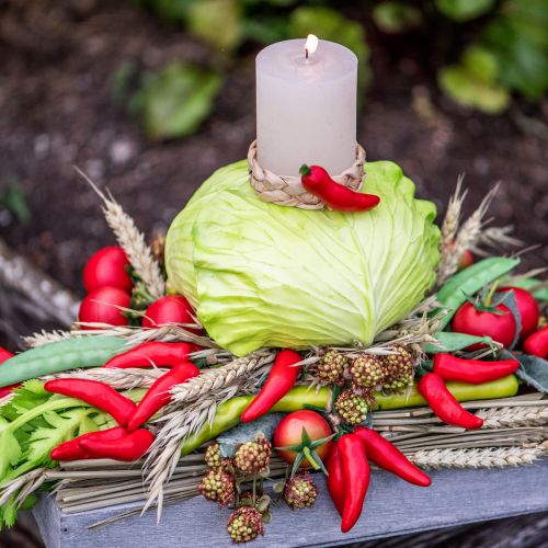 položky Chilli papričky red food atrapa 9cm na větvi 3 ks