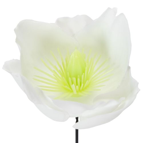 položky Vánoční růže na drátu, bílá, 50 kusů