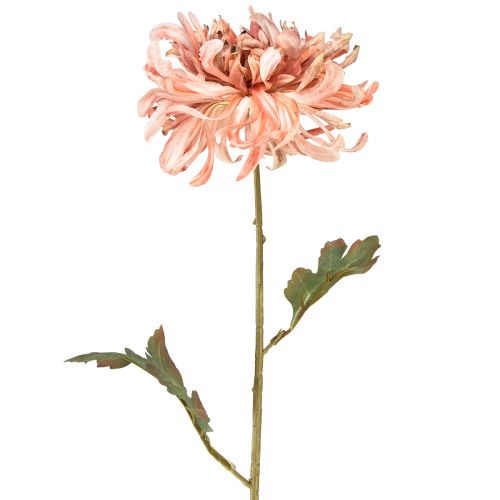 Floristik24 Chryzantémy Růžový losos umělý Ø13cm L72cm 2ks