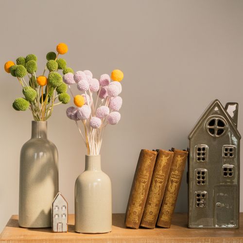 položky Sušené květiny Craspedia pro moderní dekoraci stolu ve vaší domácnosti, 55 cm, 20 kusů