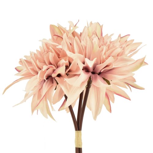 Floristik24 Jiřina umělé květiny růžový květ Ø15cm L28cm 3 ks