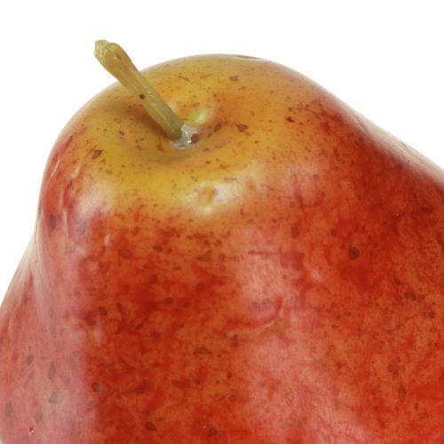 položky Dekorativní hrušky, ozdobné ovoce, červené, v síťce, Ø5,5cm, V6,5cm, 12 kusů