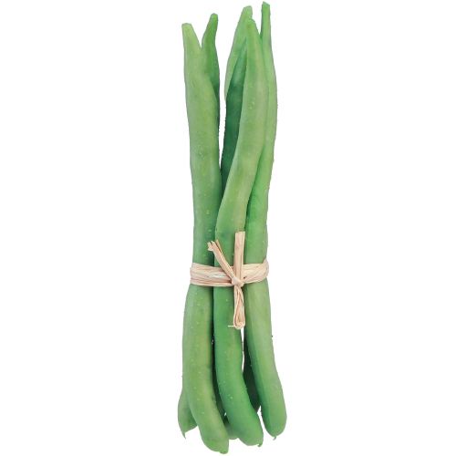 položky Dekorativní fazole Umělá zelenina Zelená Real Touch 17cm 6 ks