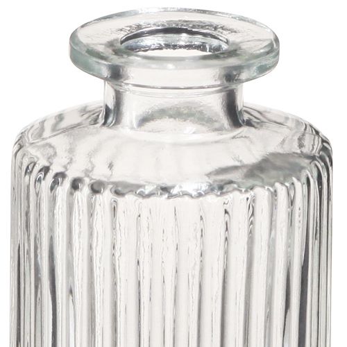 Floristik24 Dekorativní lahve Skleněné mini vázy čiré Retro H13cm 6 ks